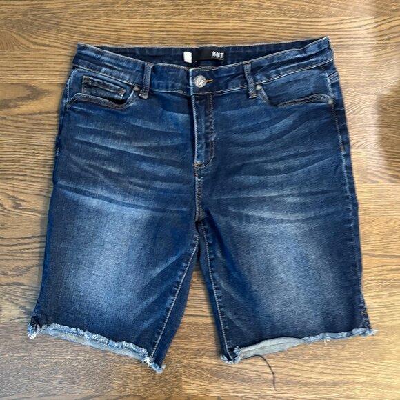 KUT from the Kloth Bermuda denim jeans shorts 9" inseam size 12 - Picture 1 of 5